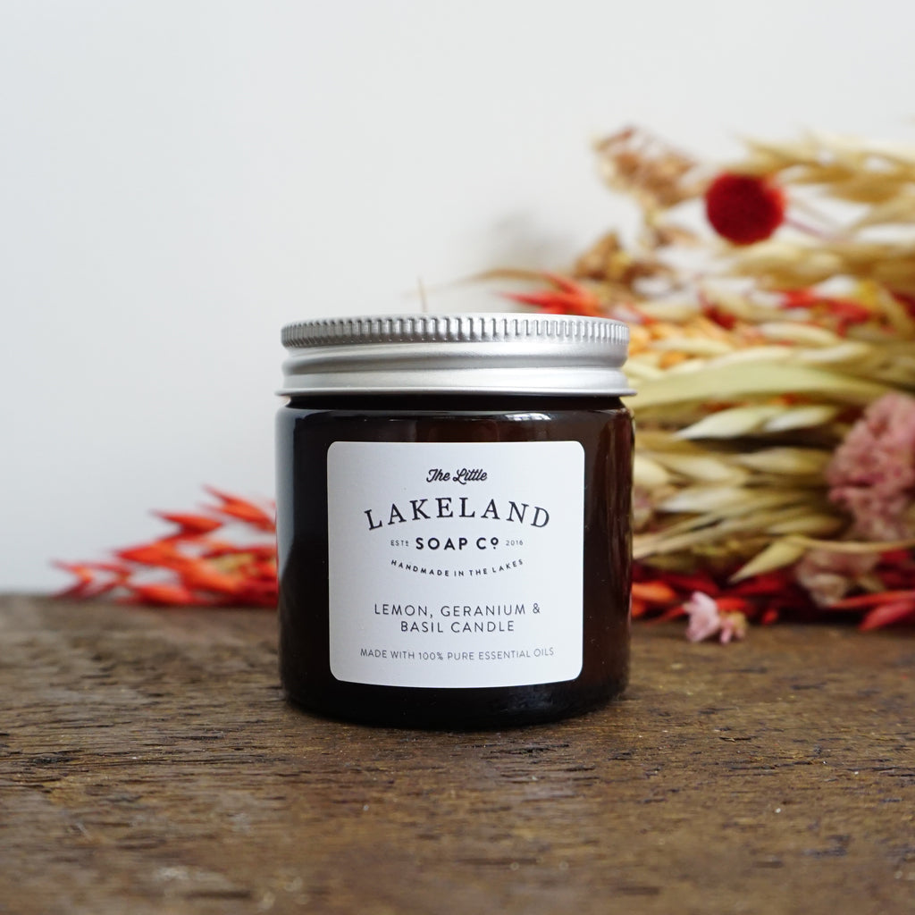 Candle - Lemon, Geranium & Basil