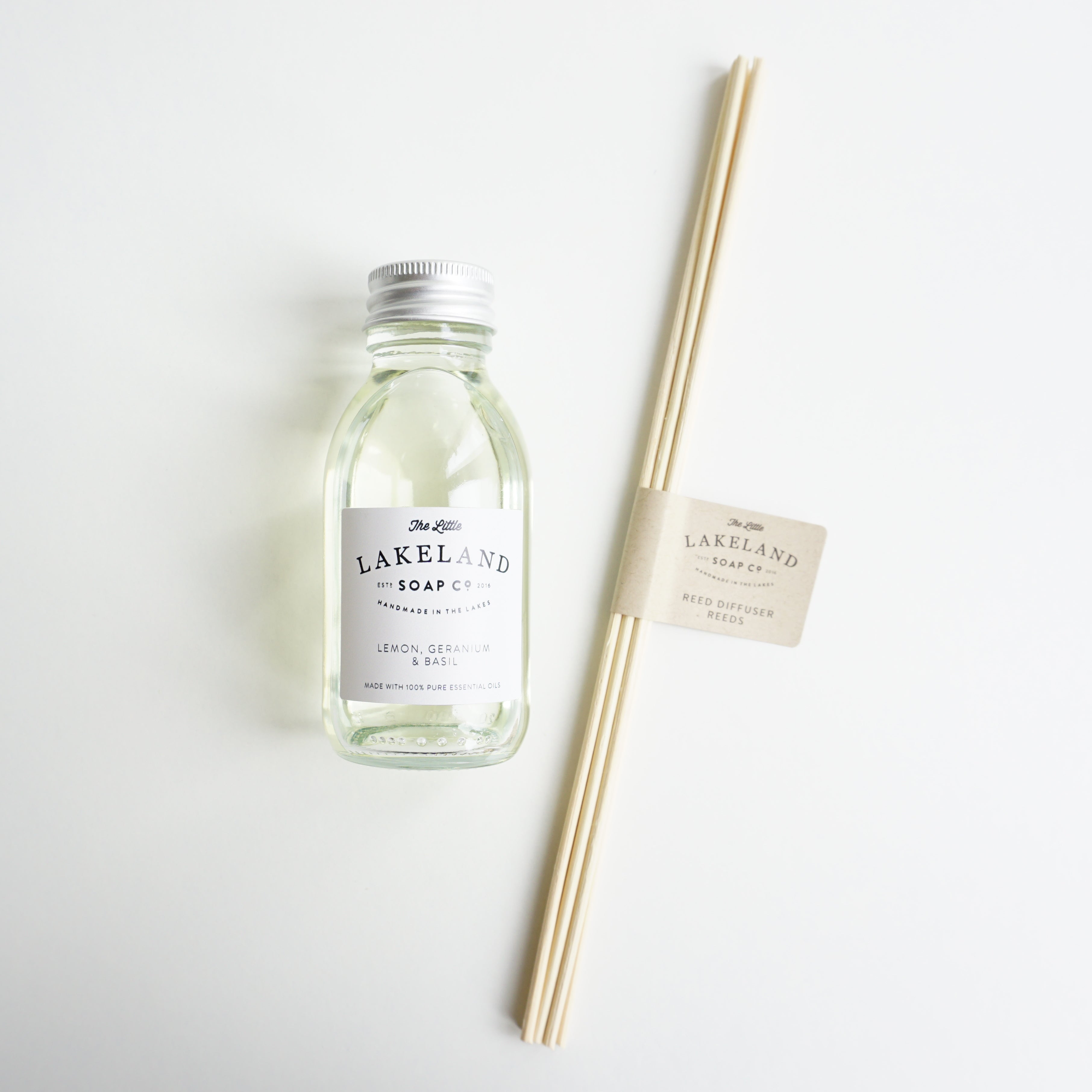 Reed Diffuser Refill - Lemon, Geranium & Basil