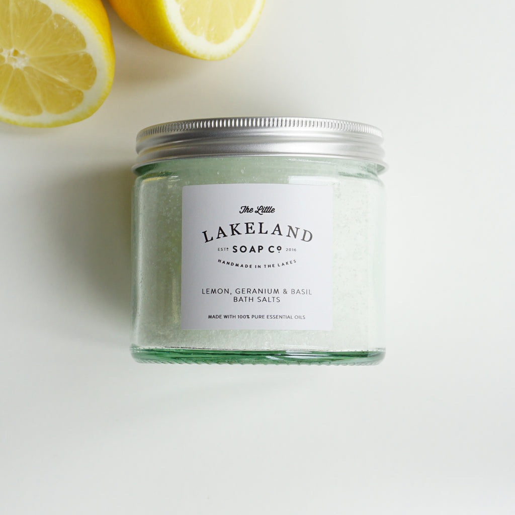 Bath Salts - Lemon, Geranium and Basil