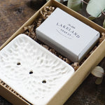 Gift Set - Carved Soap Dish and Soap